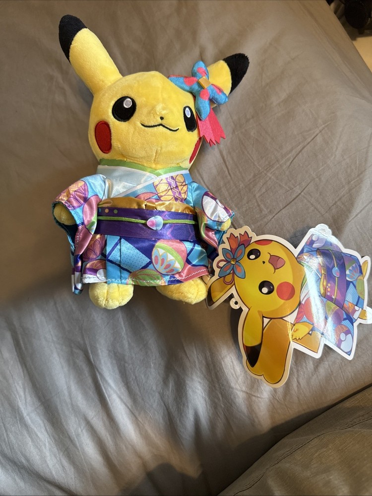 Pokemon Center Kanazawa Exclusive Kaga Kimono Pikachu - Full-Sized Plush