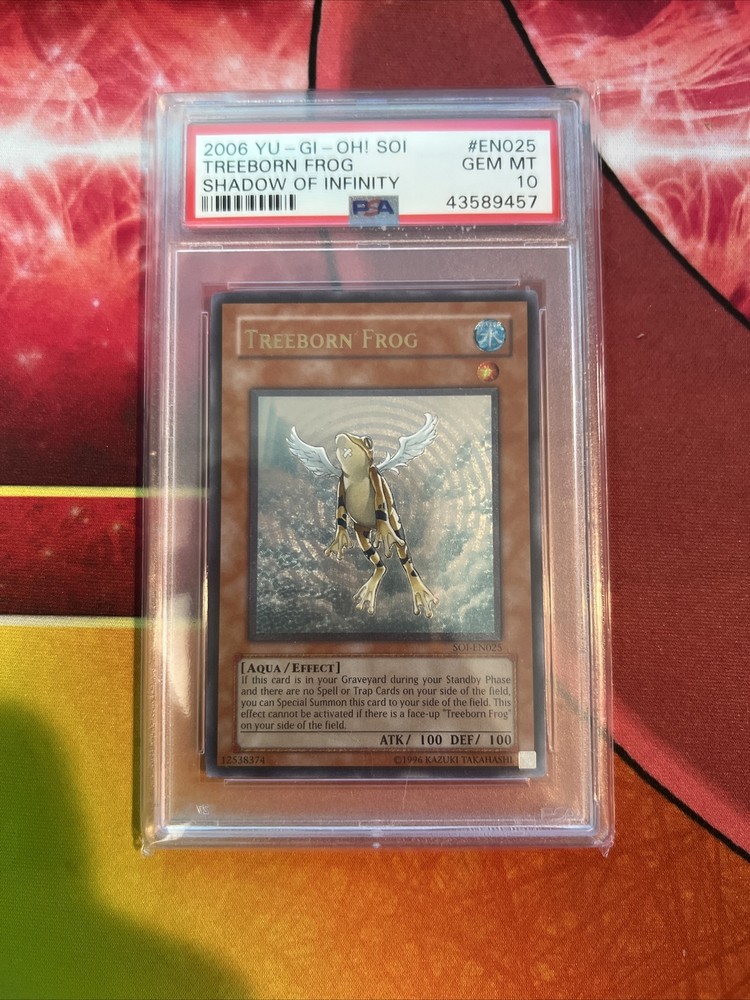 YUGIOH SOI-EN025 TREEBORN FROG ULTIMATE RARE PSA 10 GEM MINT #43589461 (POP 4)