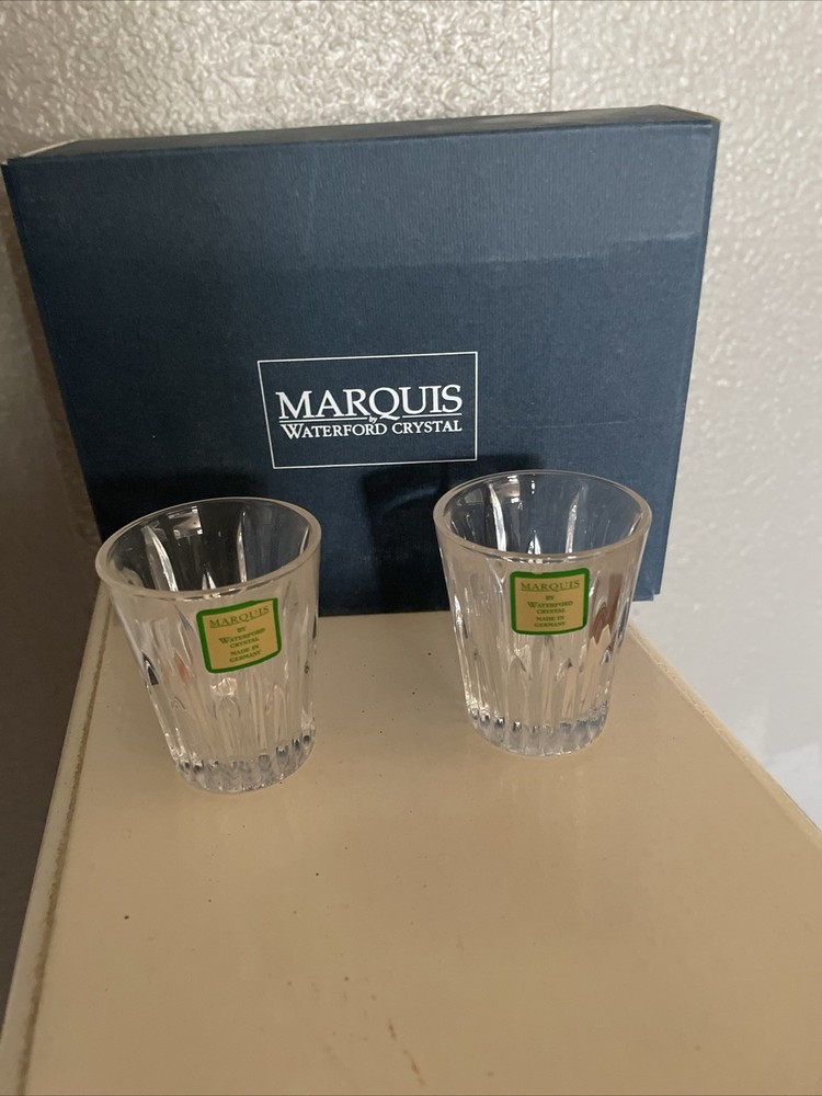 Waterford Crystal Barcelona Marquis Shot Glasses Set of 2