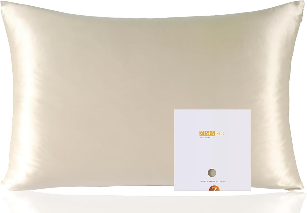 100% Pure Mulberry Silk Pillowcase for Hair and Skin Health,Soft and Smooth,Both