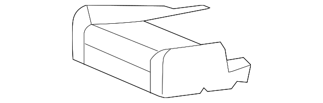 Genuine GM Ebony Rear Passenger Side Seat Cushion Cover 25816429