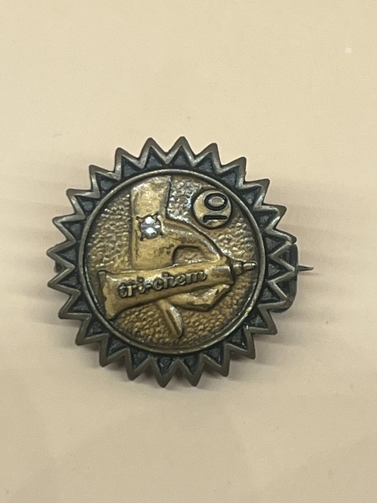 Tri Chem Lapel Pin Fabric Paints & Accessories Gold Color Metal