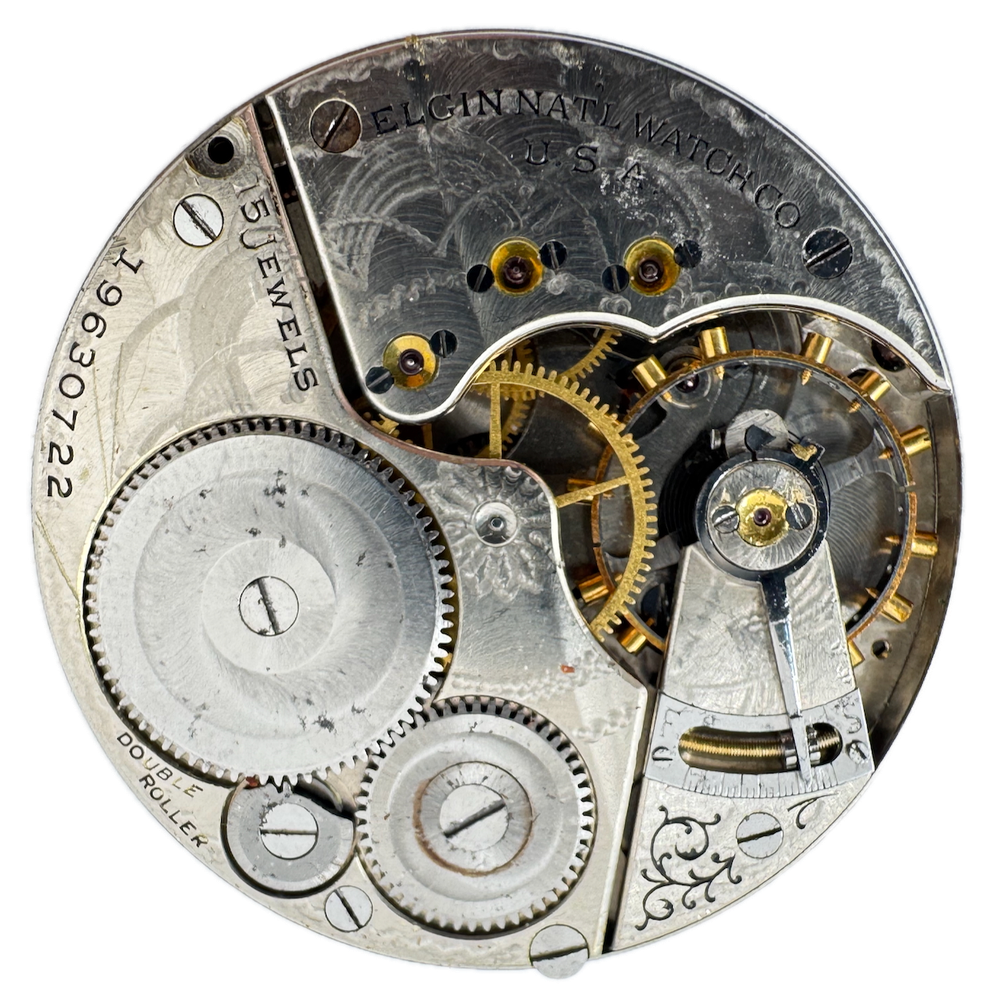 Antique 16s 1917 Elgin 15 Jewel Mechanical Pocket Watch Movement 313 USA