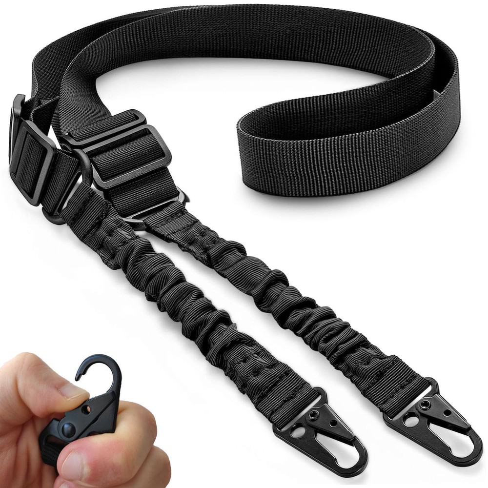 Tactical Rifle Sling Adjustable 2-Point Gun Shoulder Strap for Firearms