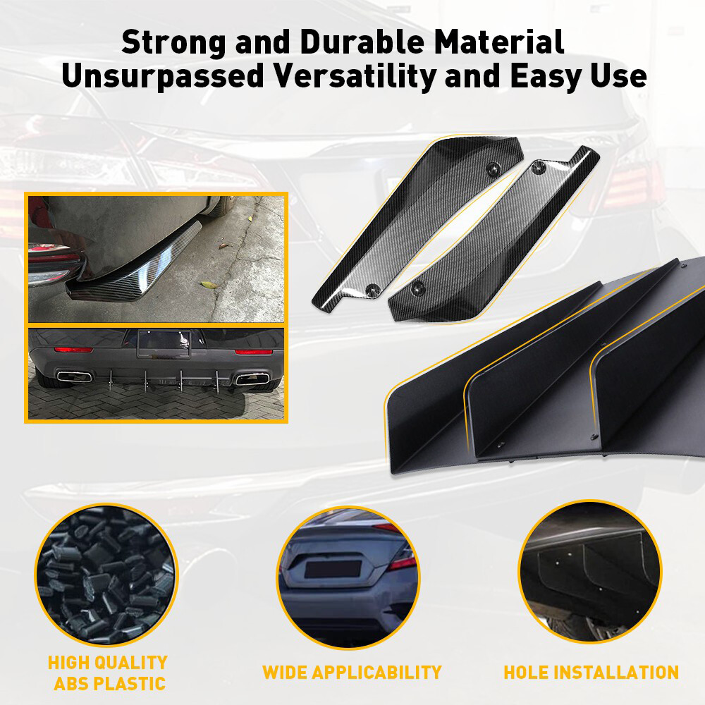 2set For Honda Accord Rear Diffuser + Rear Spats Splitter Bumper Spoiler Chin Li