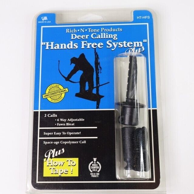 Deer Calling Hands Free System Plus Rich-N-Tone with How To Cassette Tape