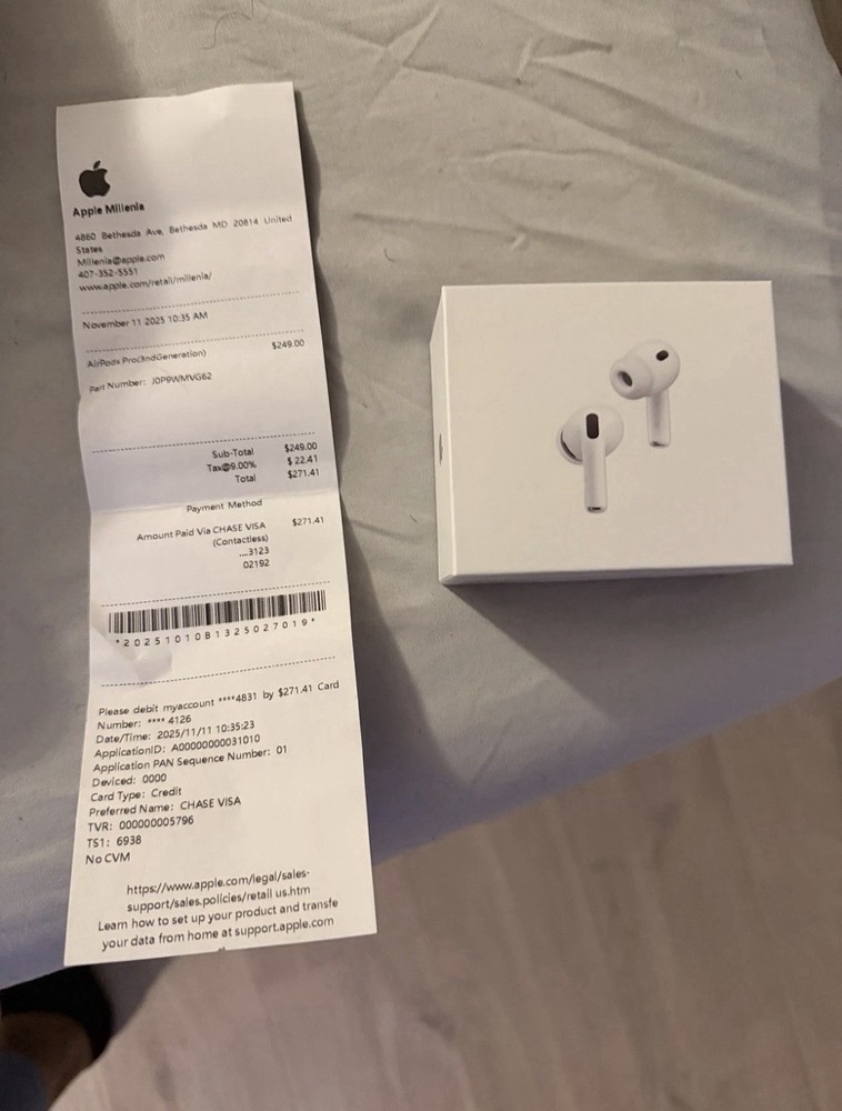 Brand New AirPod Pros 2nd Generation - with receipt and a valid serial number!