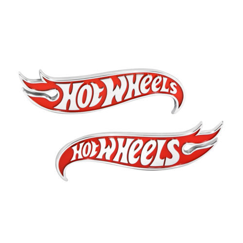 2X OEM Camaro Hot Wheels Edition Red Emblem Badge Deck