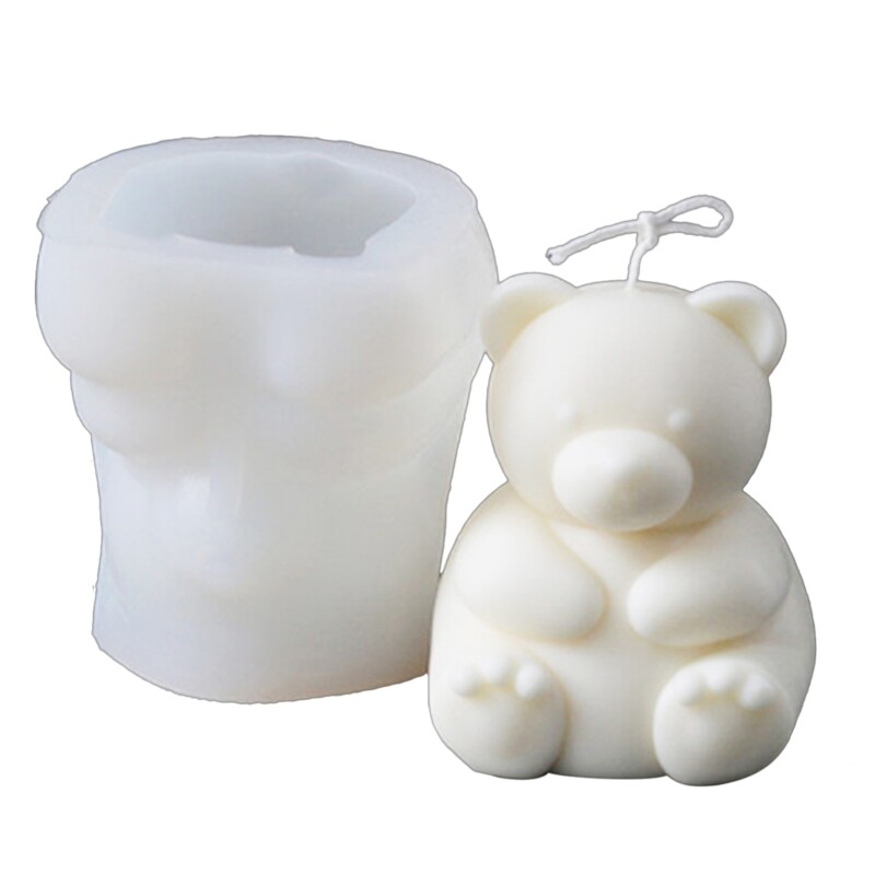 Bear Epoxy Resin Mold Making Soap Melt Resin Polymer Clay Home Decorations