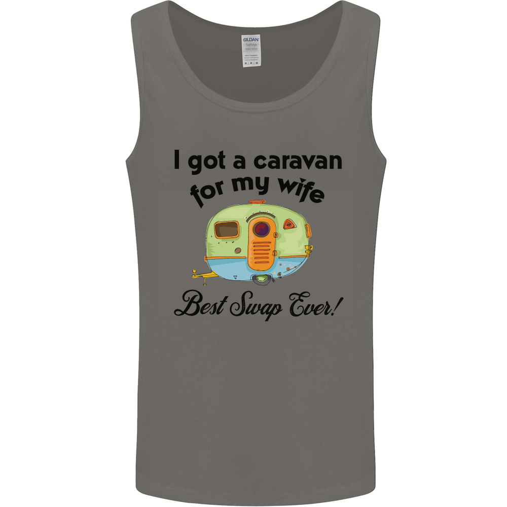 A Caravan for My Wife Caravanning Funny Mens Vest Tank Top