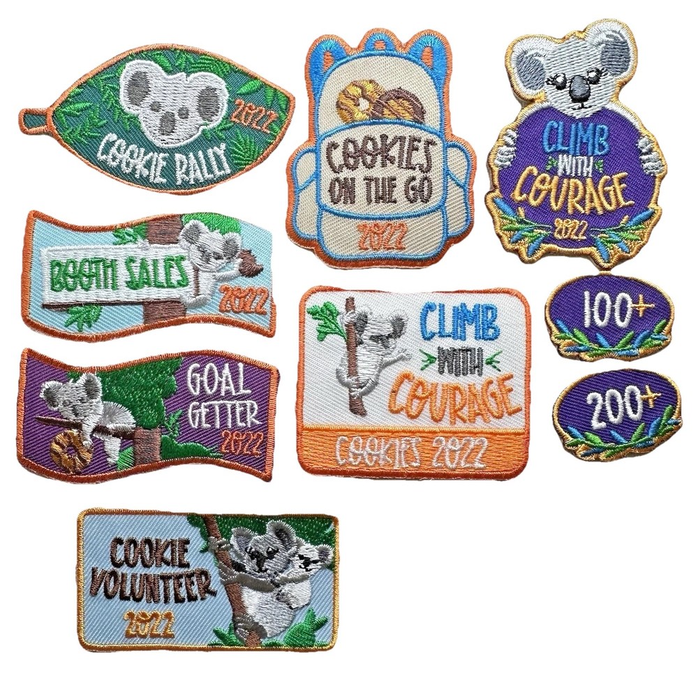 Vintage Girl Scout Patch: 2022 Cookie Sales - Climb with Courage - Select
