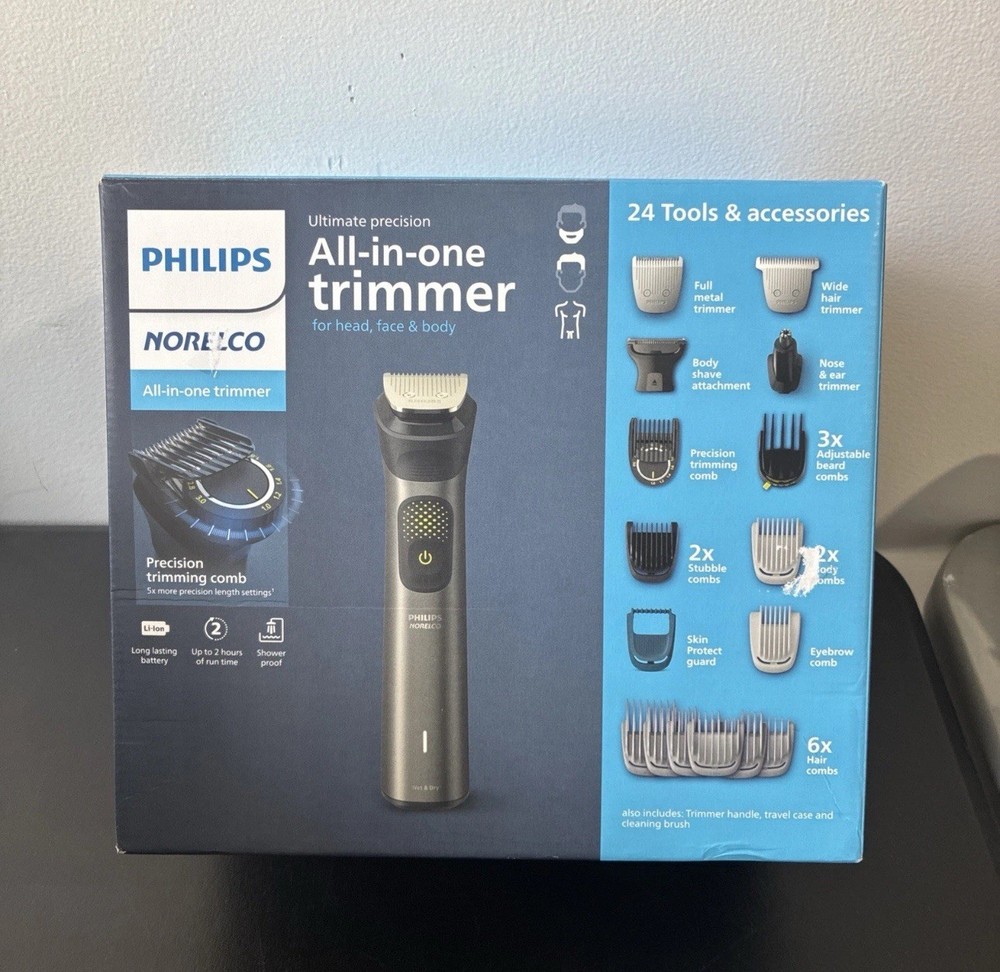 Philips Norelco Multigroom All-in-One Trimmer with 24 Precision Tools