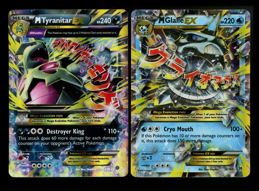 M Gallade EX 35/162 M Tyranitar EX 43/98 XY 2015 Pokemon Card Lot