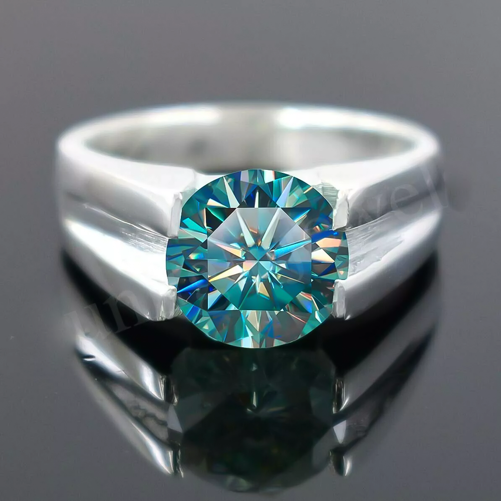 6.40 Ct Off White Diamond Ring in 925 Silver Elegant 4th of July Gift