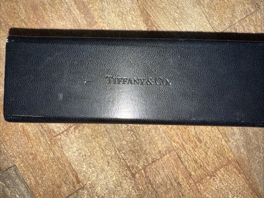 Tiffany & Company Black Jewelry Box Only Empty Excellent Condition