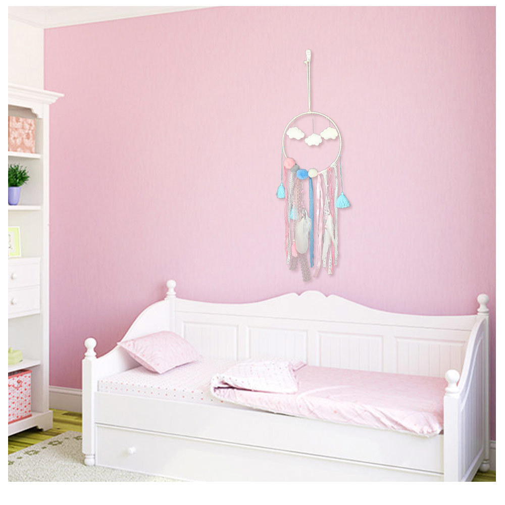 Free Shipping Cute Cloud Dream Catcher Wind Chime Pendant Girl Women Novelty