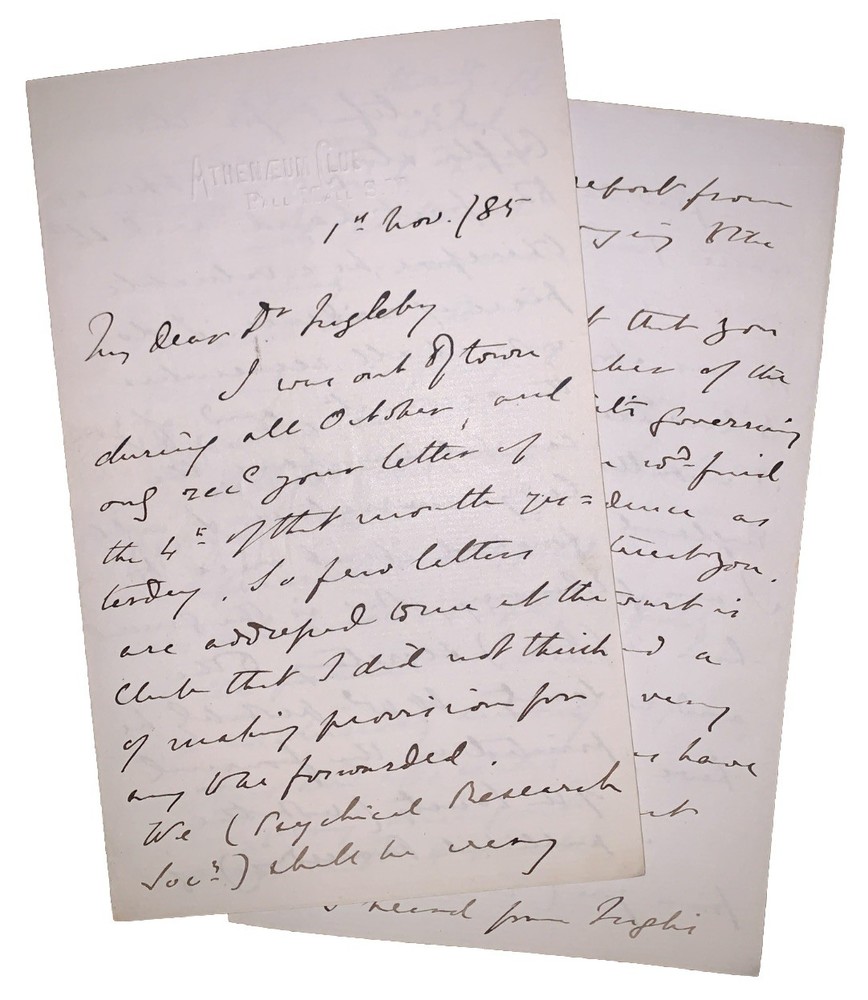 AUTOGRAPH LETTER SIGNED, 1885, C. C.  MASSEY, 7 p., MYSTIC, SPIRITUALISM, OCCULT