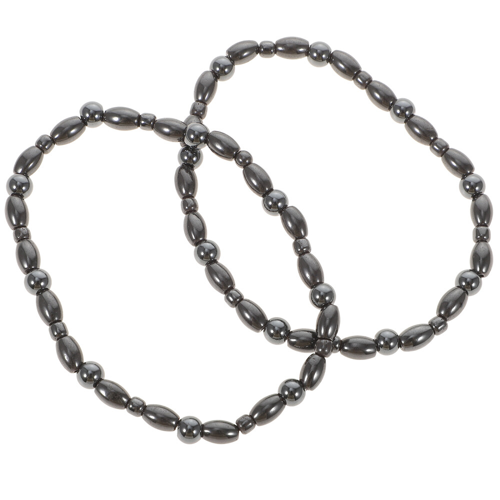 2 Pcs Ankle Bracelet for Healing Anklets Women Magnetic Set of Bracelets Man