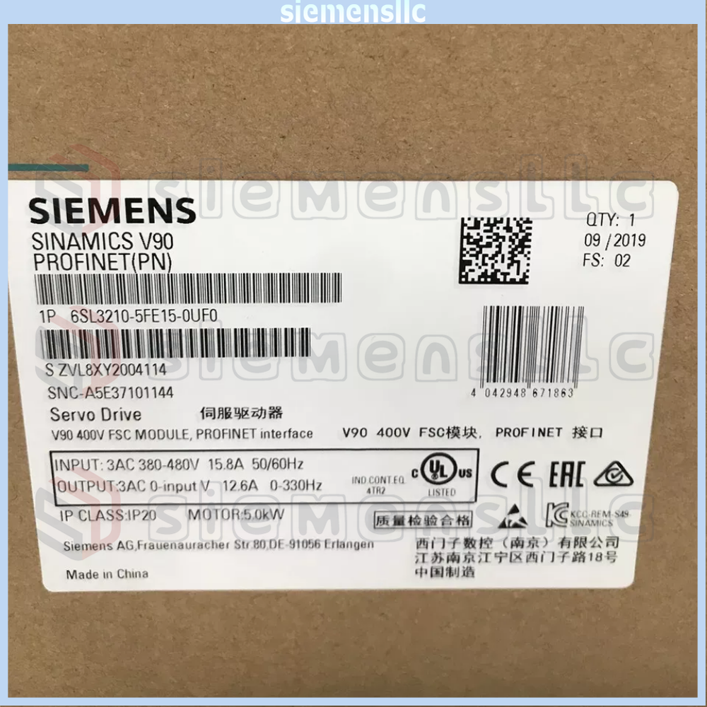 6SL3210-5FE15-0UF0 Siemens Sevor Drive New Factory Sealed Expedited Shipping