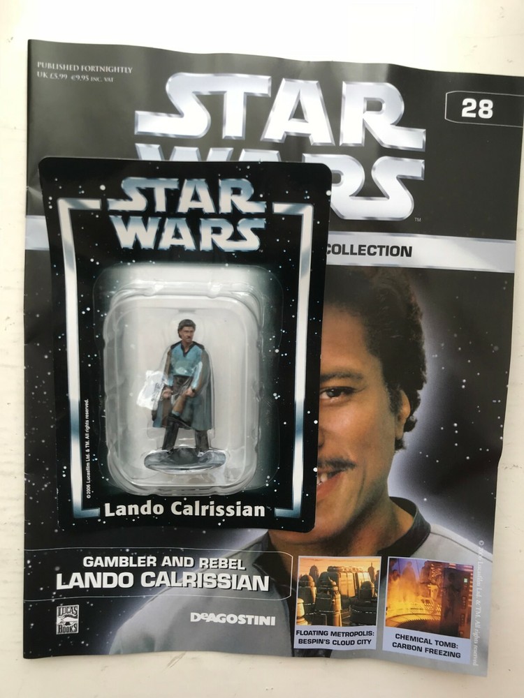 STAR WARS FIGURINE COLLECTION ISSUE 28 LANDO CALRISSIAN DEAGOSTINI METAL FIGURE
