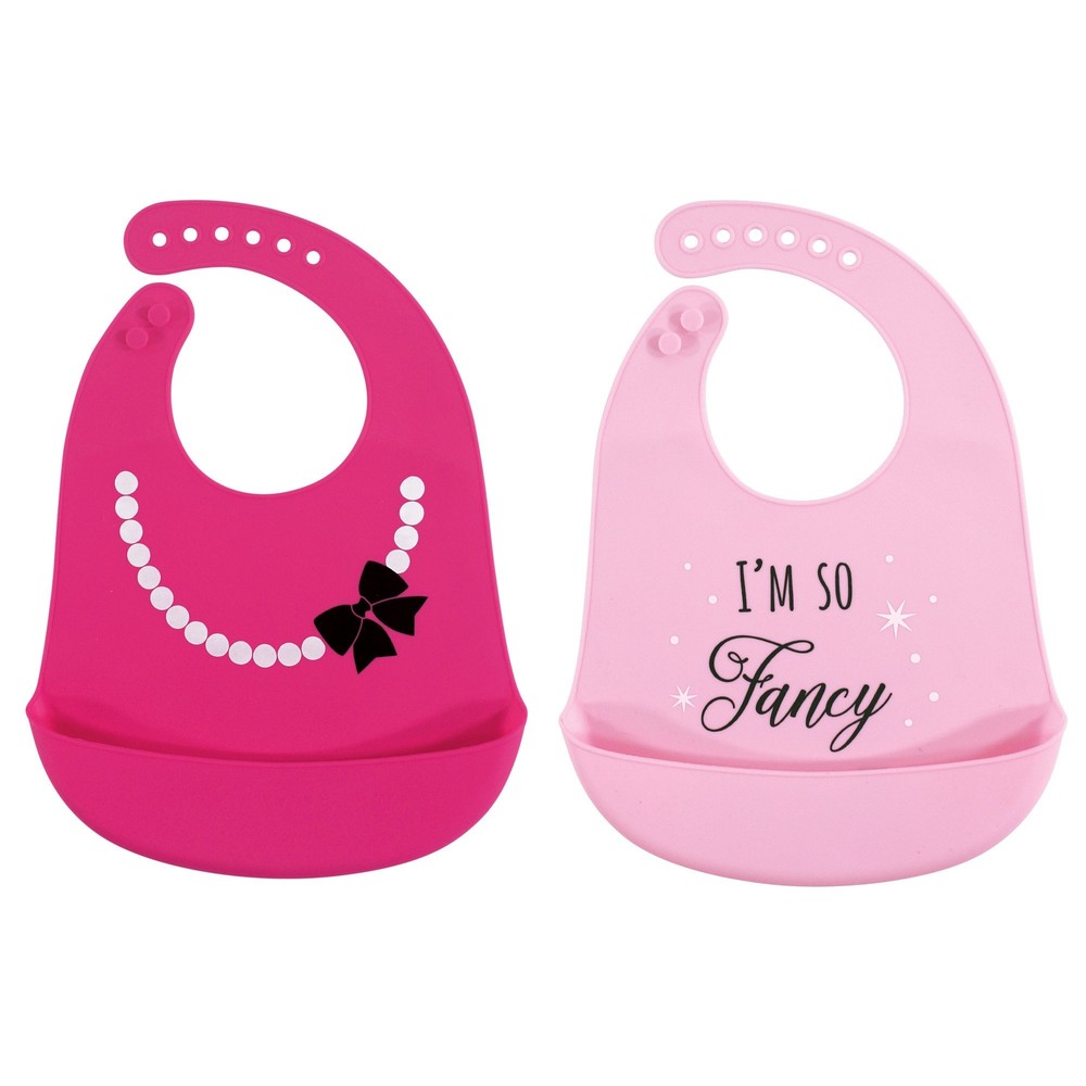 Unisex Baby Silicone Bibs, Fancy, Size