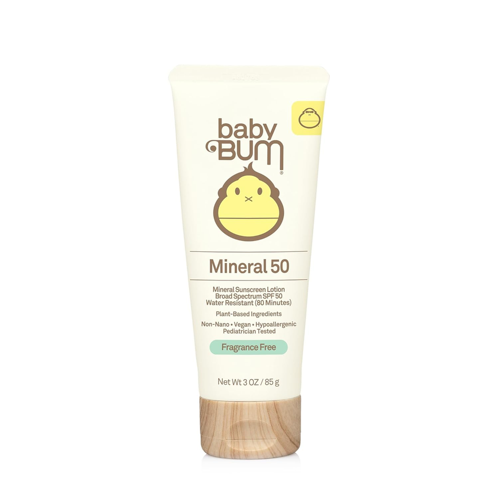 Baby Bum Mineral SPF 50 Sunscreen Lotion for Face & Body UVA UVB Protection
