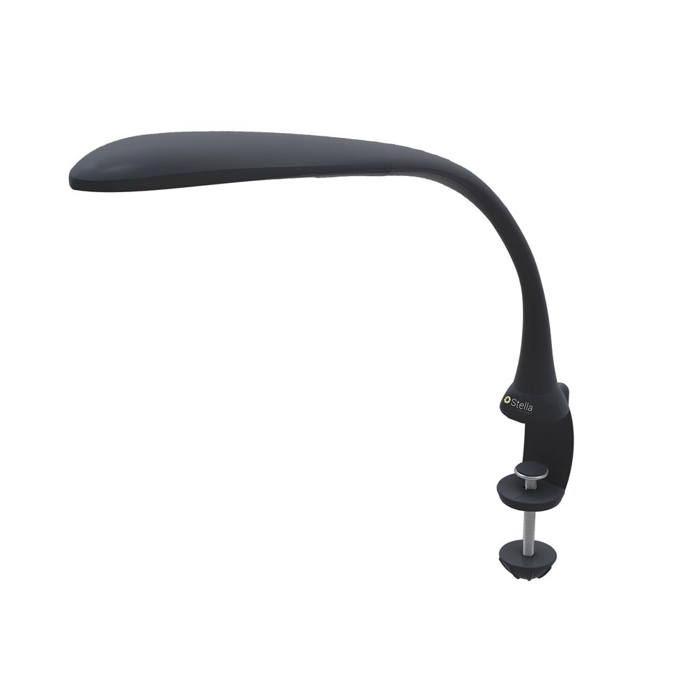 Stella Edge Premium 10W LED Desk Clamp Task Lamp-Black-Adjustable Dimmable Lo...