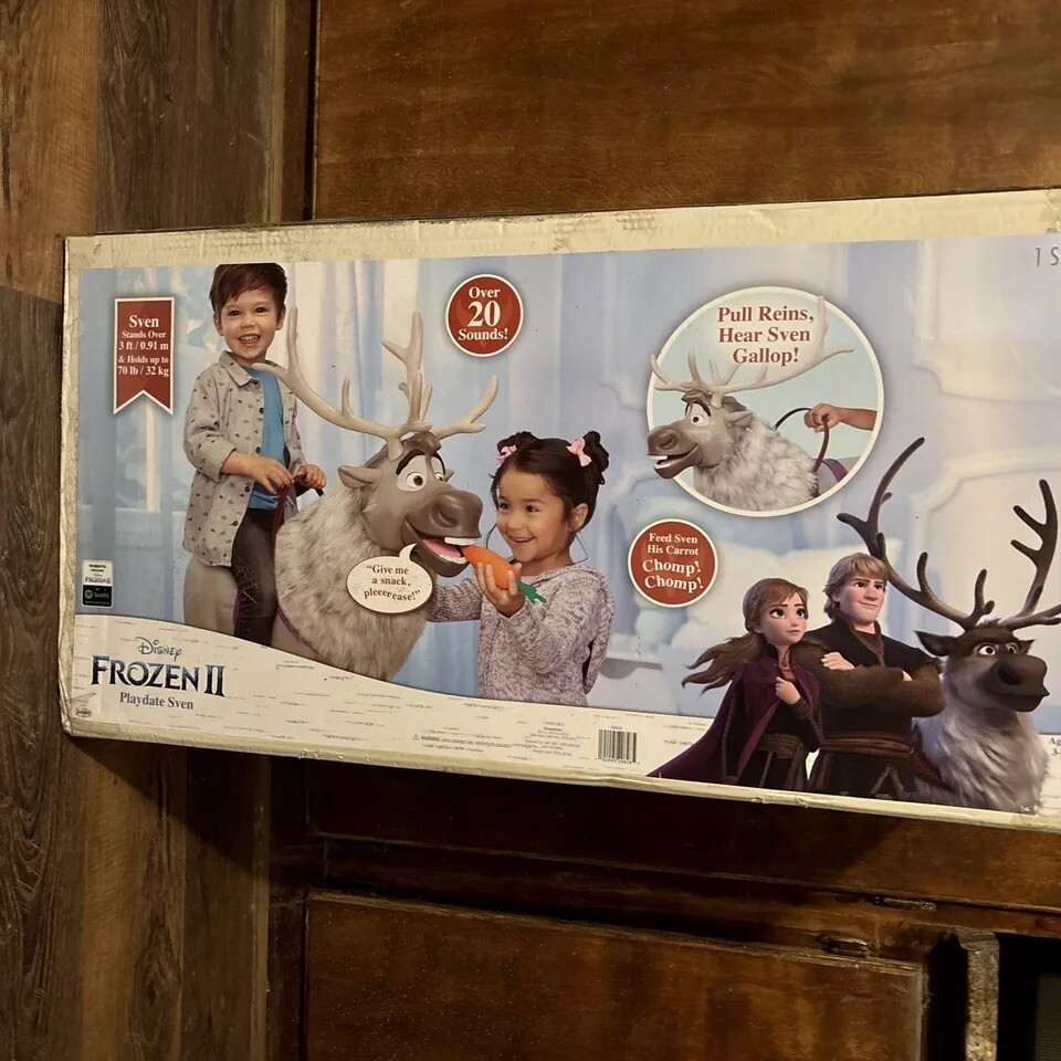 Disney Frozen II Playdate Sven Reindeer Ride On With Sounds NEW Sealed