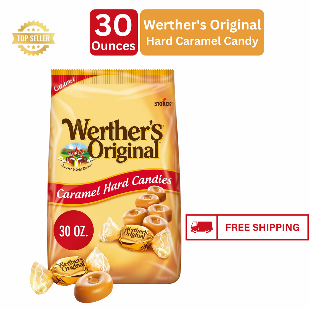 Werther's Original Individually Wrapped Hard Caramel Candy (30 oz.)
