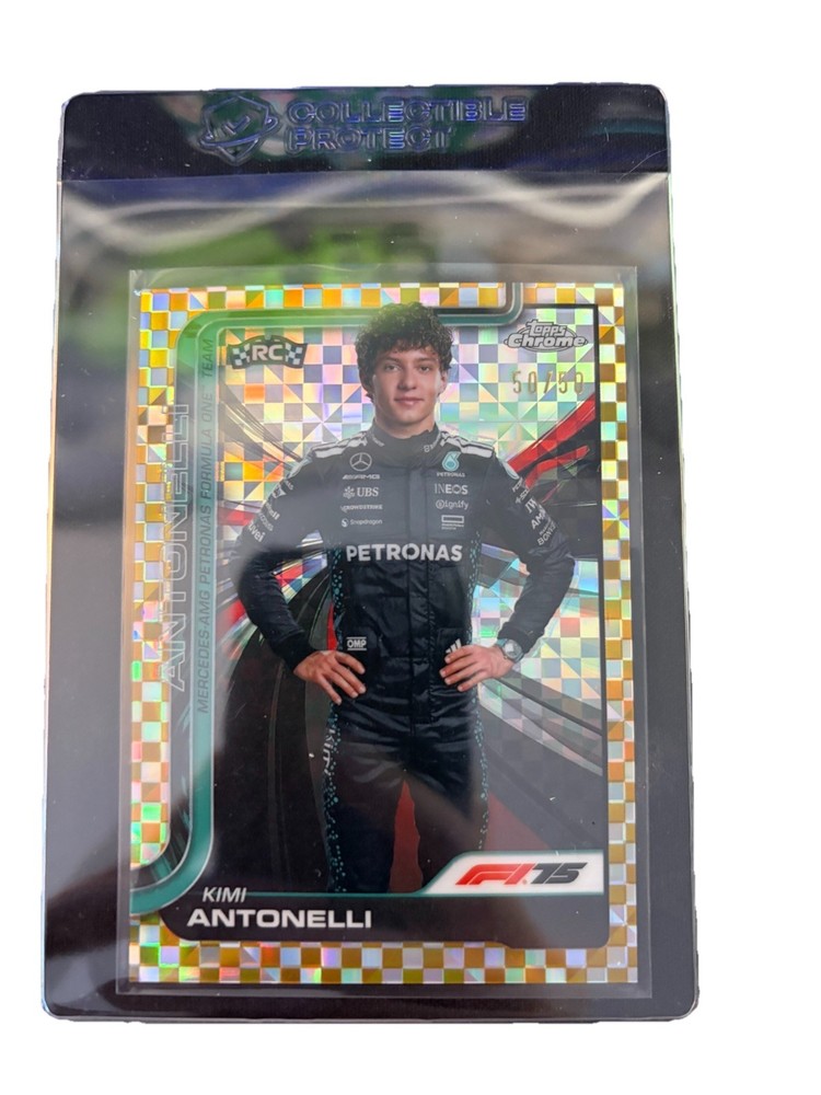 Kimi Antonelli RC 50/50 - Topps Chrome Sapphire F1 Rookie Refractor Mercedes SSP