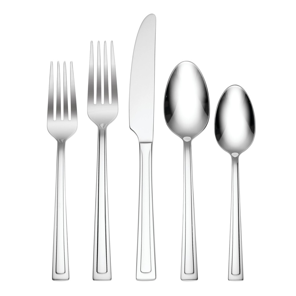Farmington 20-Piece Stainless Steel Flatware Set for Everyday Use