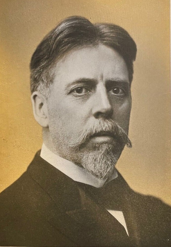 1907 Vintage Magazine Illustration L. White Busbey Secretary to Joseph Cannon