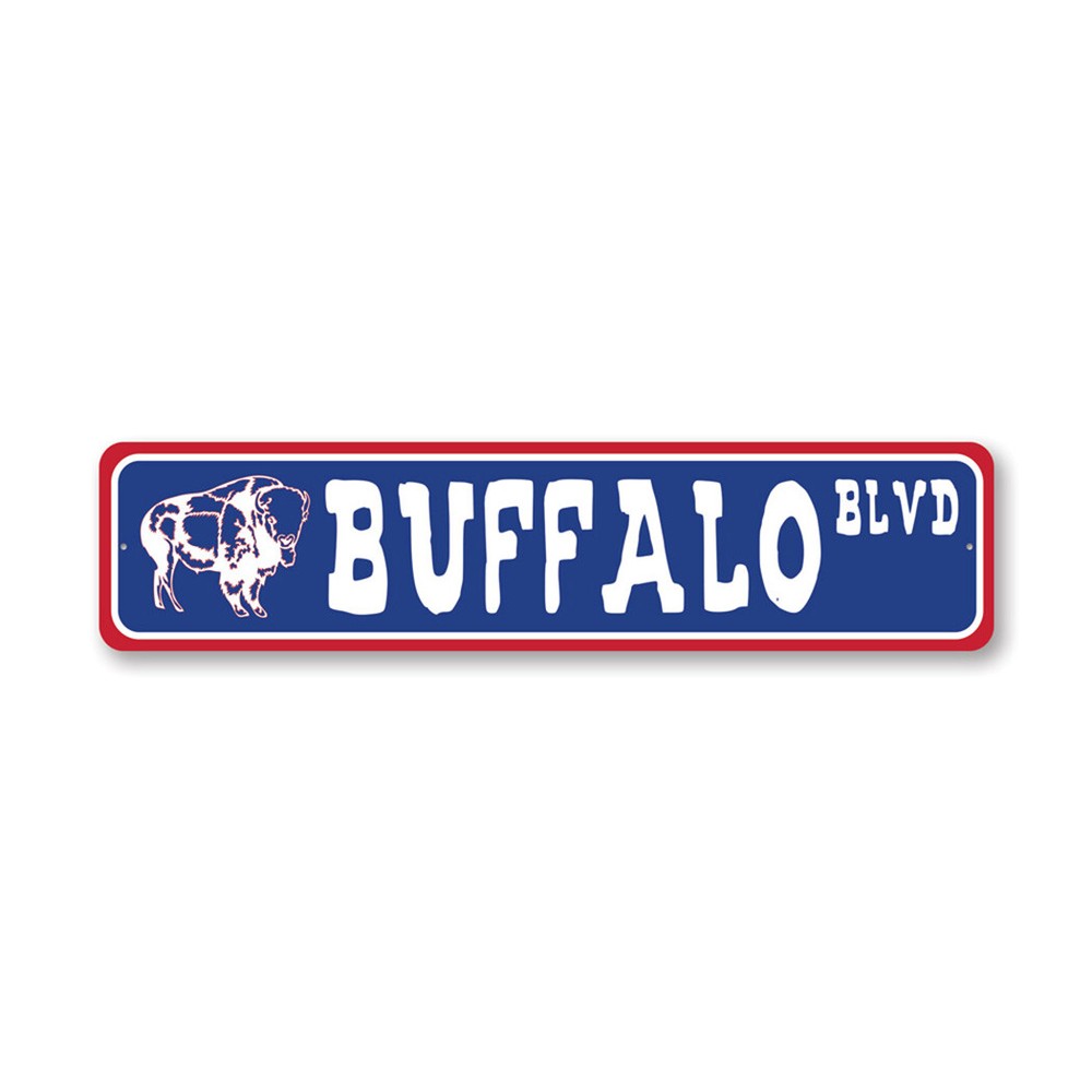 Buffalo Street Metal Sign