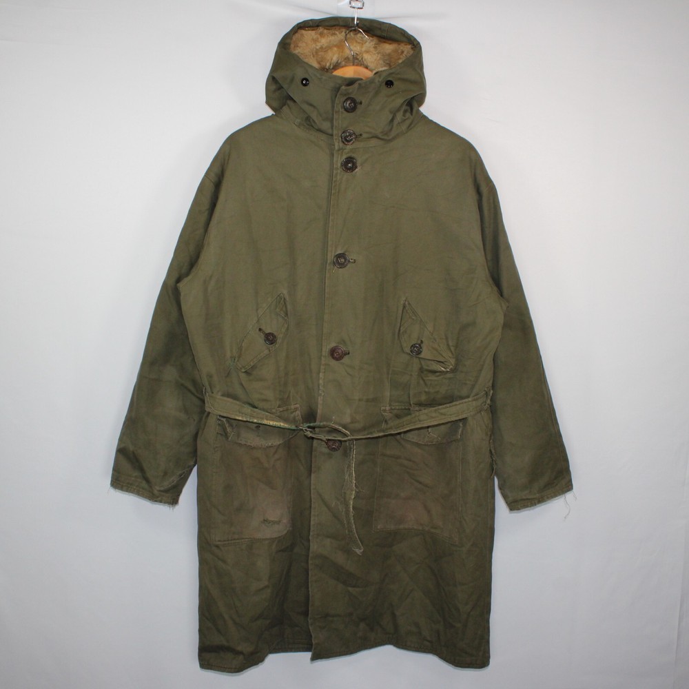 Army M1945 M45 M47 Mod Coat Military Overfield Parka Chosin 50s Vintage Large