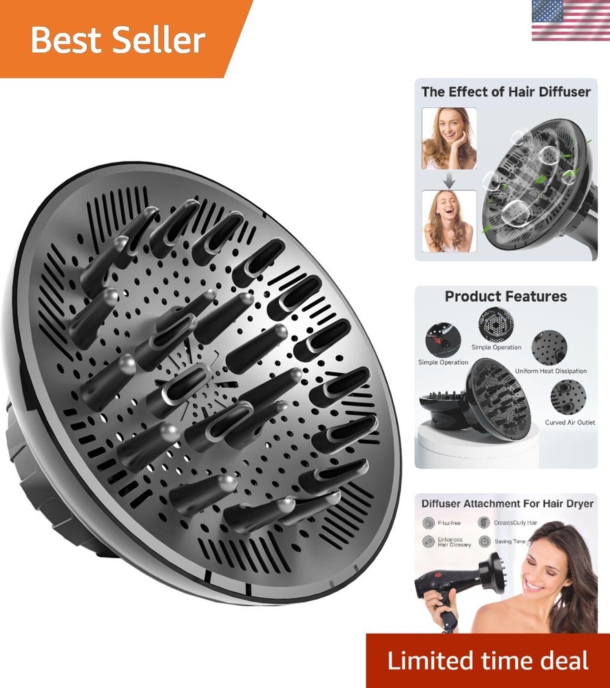 Revolutionary Honeycomb Hair Diffuser - Perfect for Curly and Wavy Hair