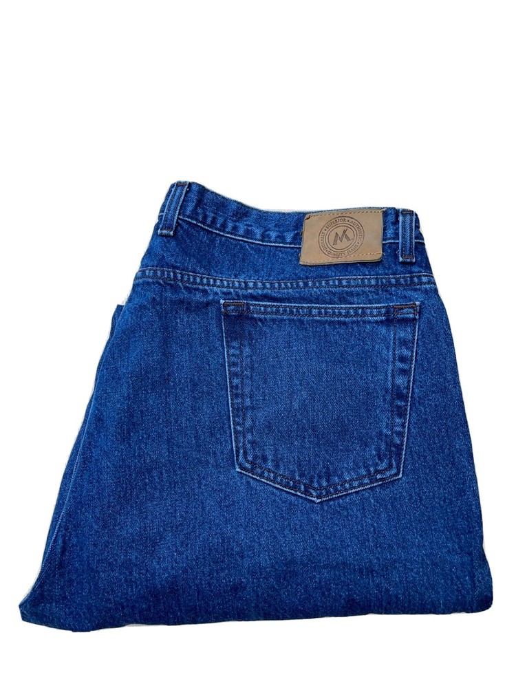 Members Mark Dark Wash Straight Leg Denim Jeans for Men Size 42x30 42x28-image