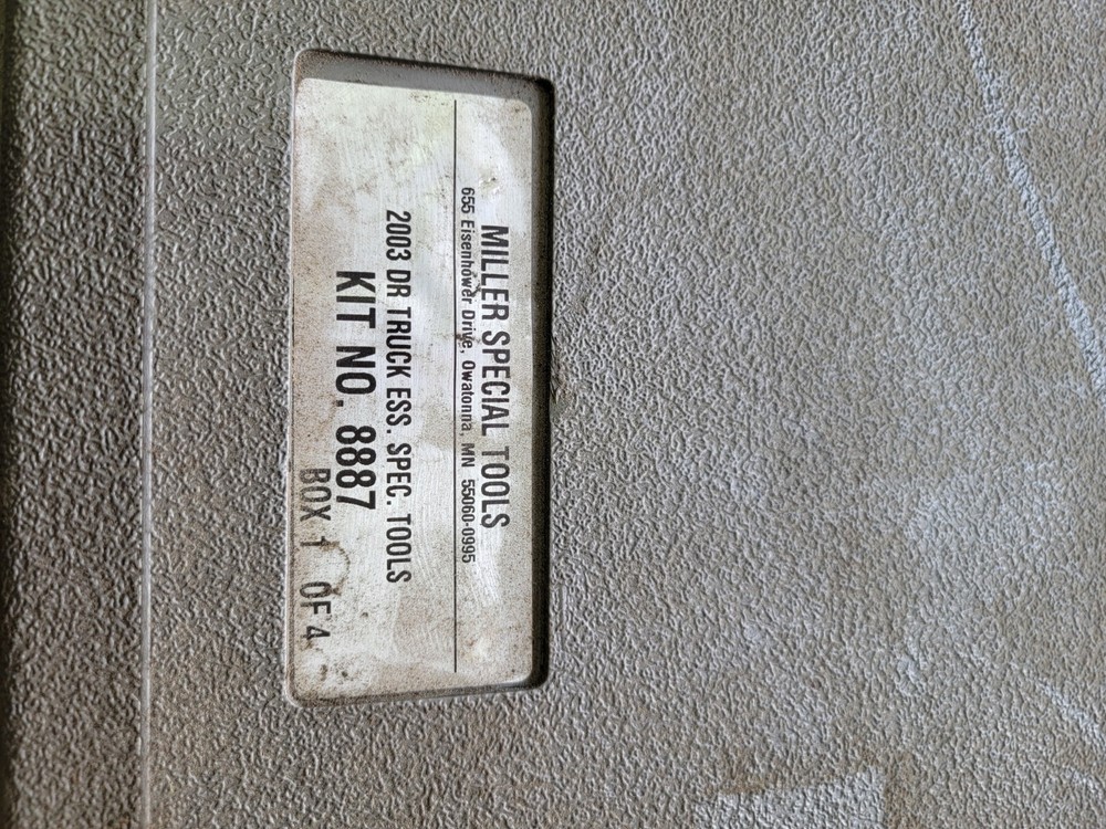Miller  Special tools Used 8887 Dodge Ram  Axle Steering Set  Missing 2 pieces