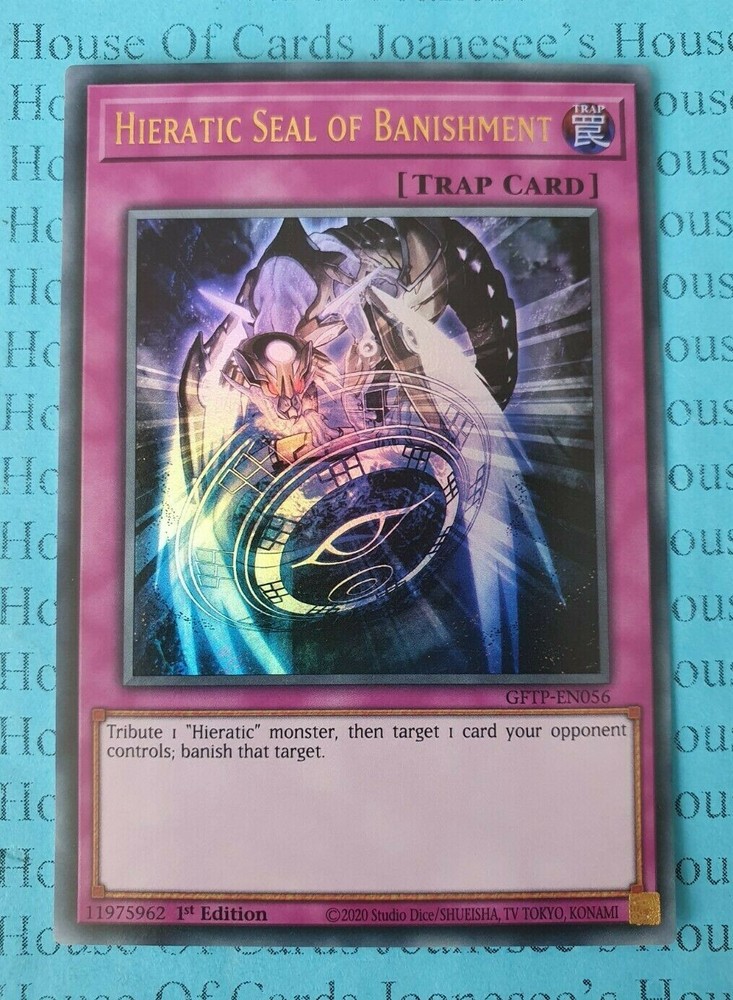 Hieratic Seal of Banishment GFTP-EN056 Ultra Rare 1st Ed NM YuGiOh Card