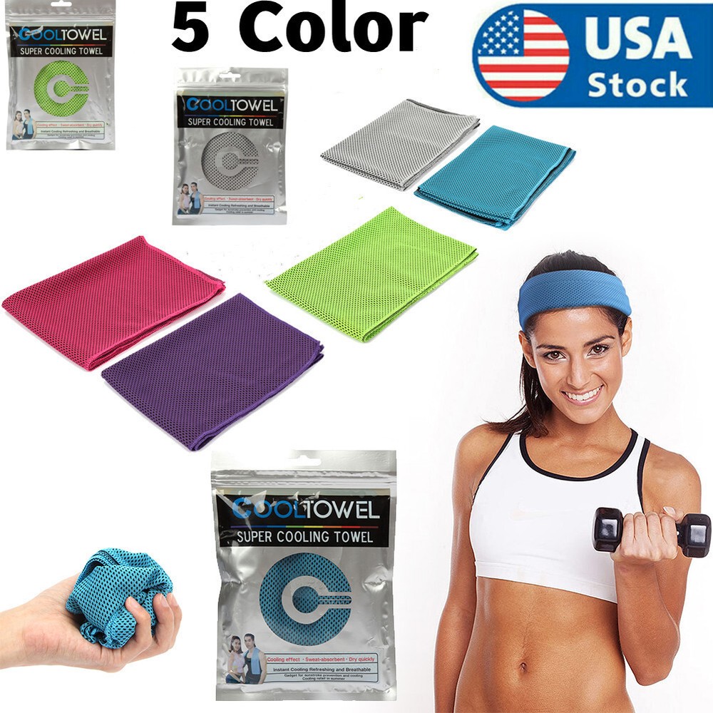 Double Layer Cooling Ice Towel for Sports Running Gym Workout-image