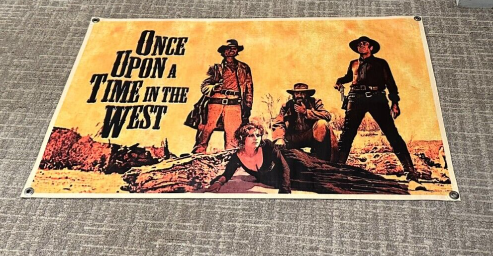 Banner Poster ONCE UPON A TIME IN THE WEST sign movie