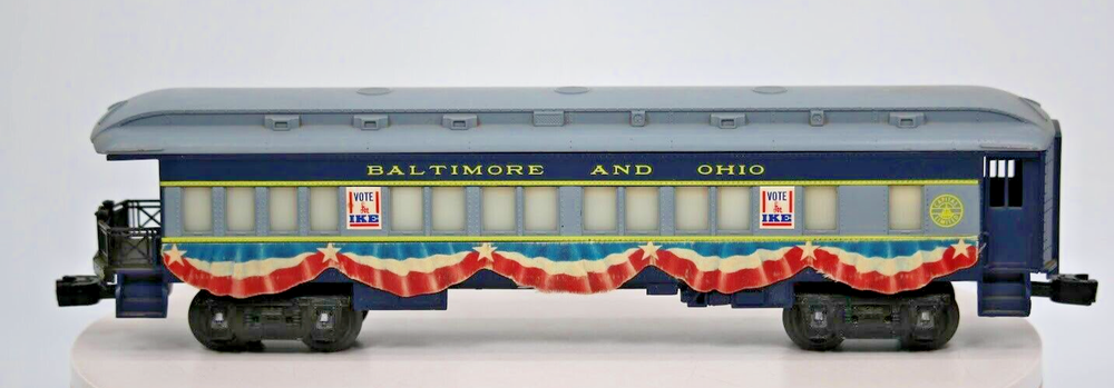 Lionel 6-9529 B&O Eisenhower Presidential Campaign Observation Car Train Model