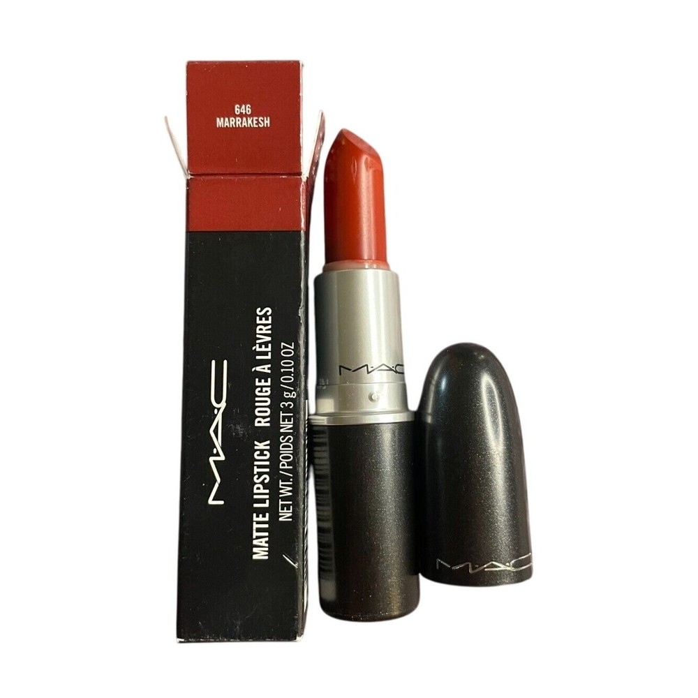 Mac 646 Marrakesh Matte Lipstick - Intense Orange Brown 0.1 Oz / 3g