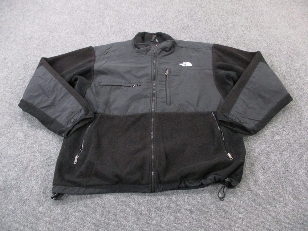 North Face Jacket Mens XL Black Denali Outdoors Hiking Active Work Camping