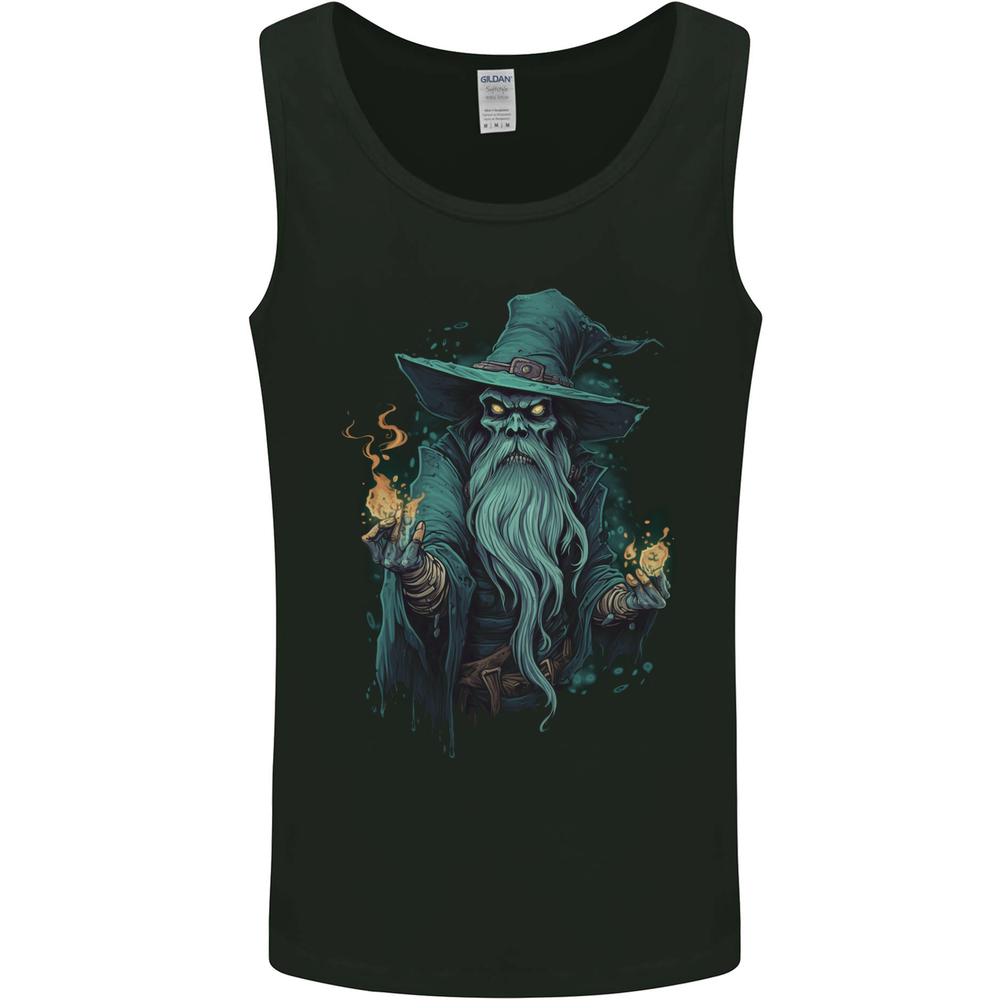 Fantasy Wizard Warlock 3 Mens Vest Tank Top