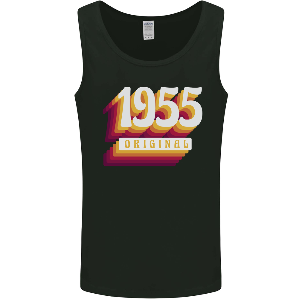 Retro 70th Birthday Original 1955 Mens Vest Tank Top