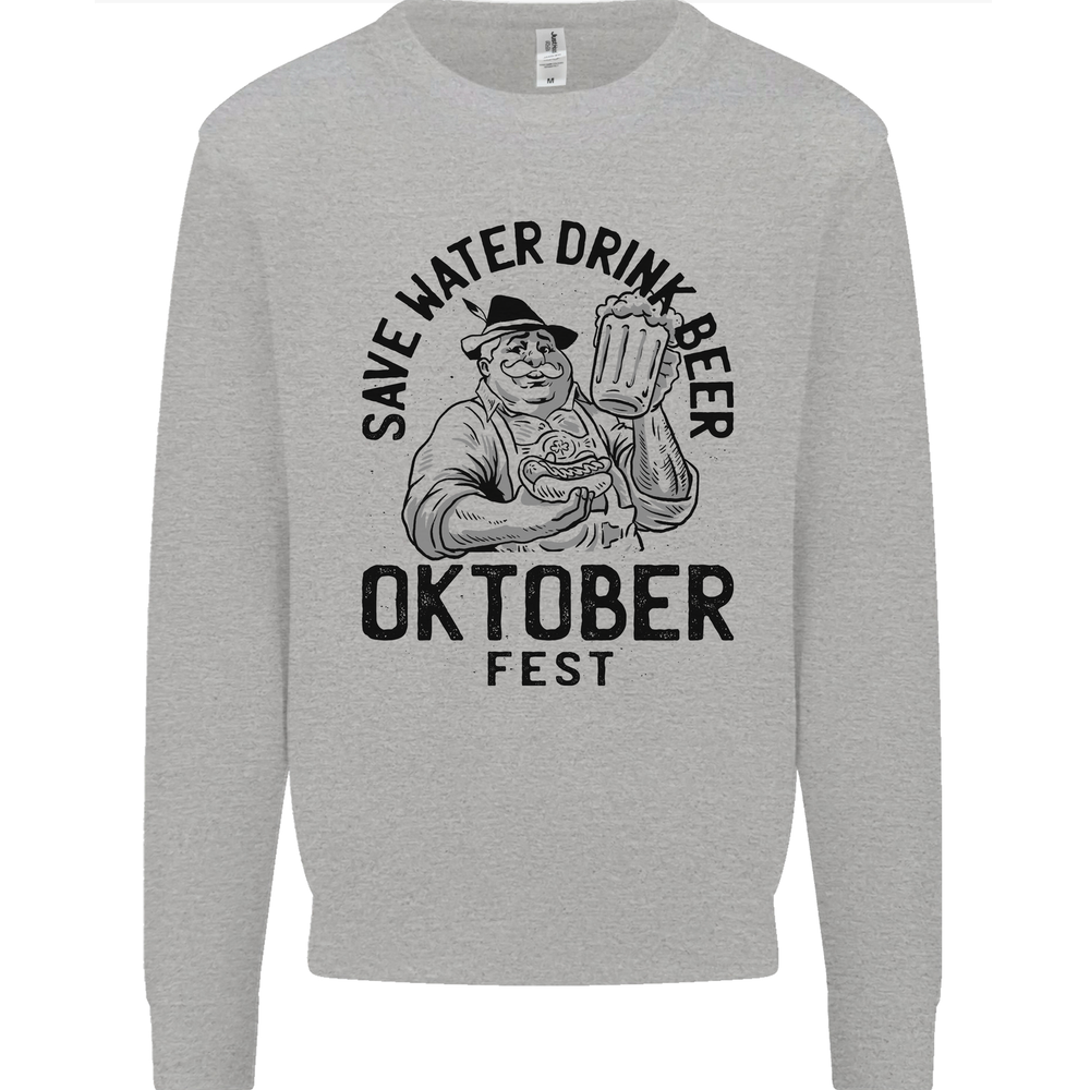Oktoberfest Drink Beer Funny Alcohol Mens Sweatshirt Jumper