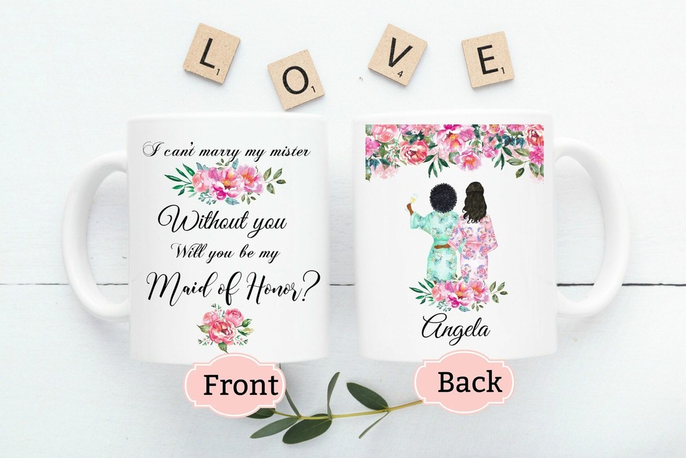 Personalized Bridesmaid Mug Bride Tribe Mug Customized Bride Squad Mug