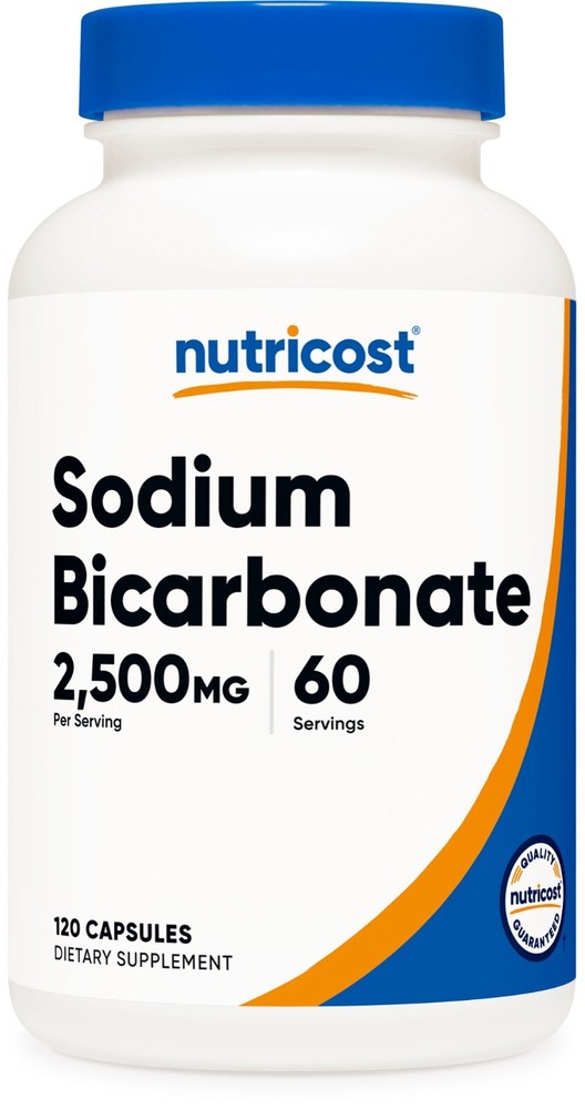 Nutricost Sodium Bicarbonate (2,500mg) 120 Capsules - GMO-free, Gluten Free
