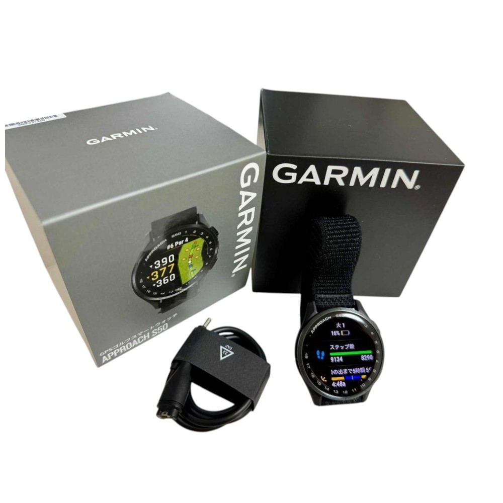 Garmin Approach S50 GPS Golf Smartwatch Mint Condition with Accessories