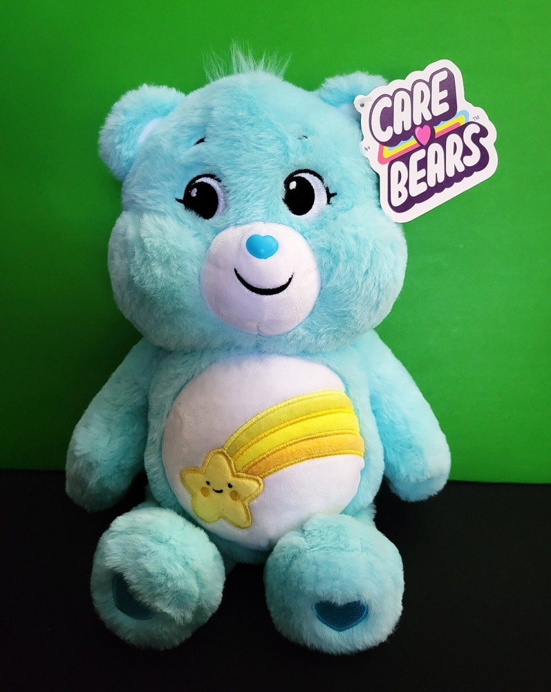 Care Bears Wish Bear 13 Inch Blue Plush Stuffed Animal with Shooting Star